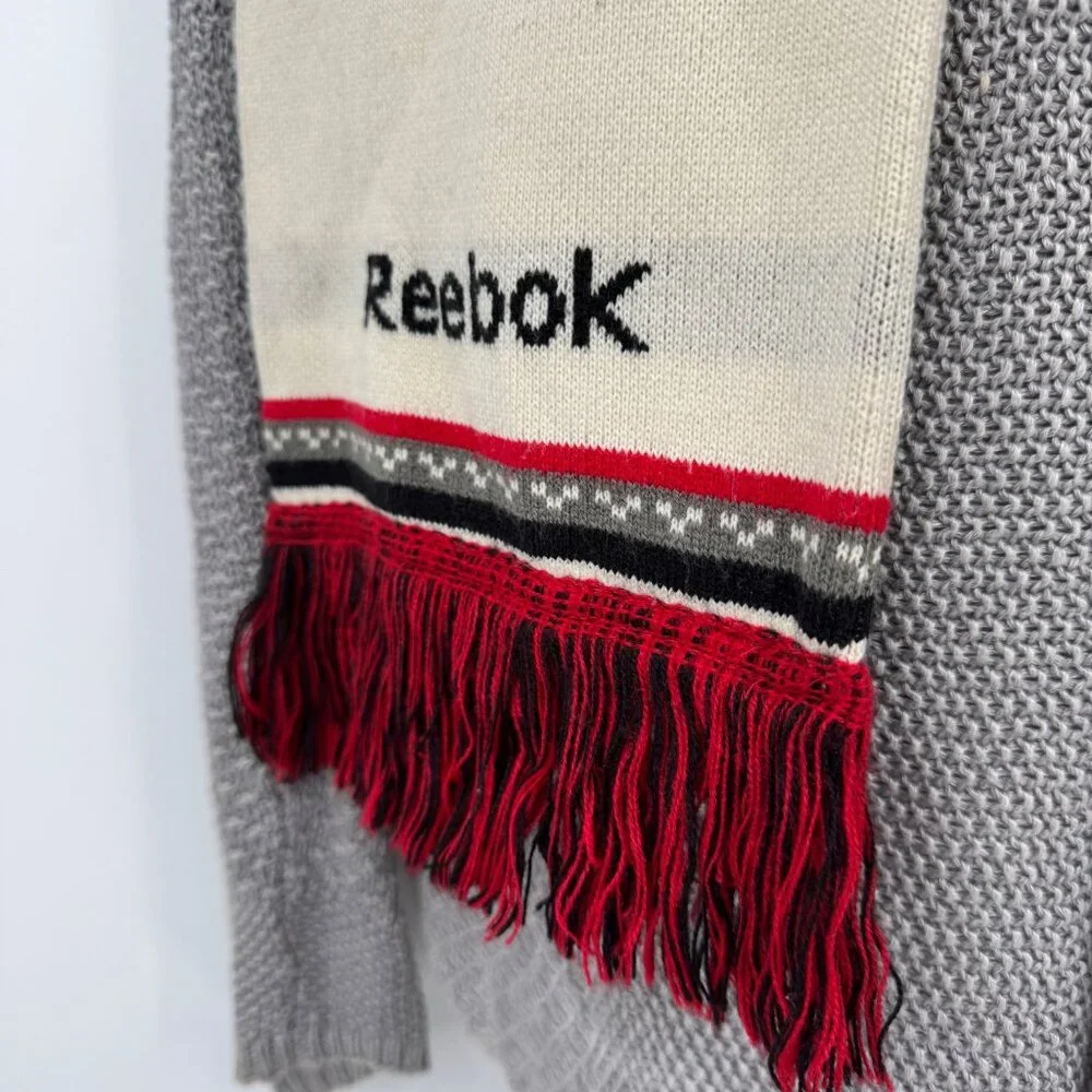Reebok Center Ice Chicago Blackhawks Knit Scarf NHL Hockey 100% Acrylic